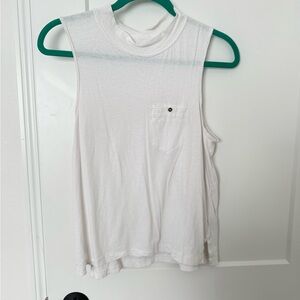 We The Free White Muscle Tee